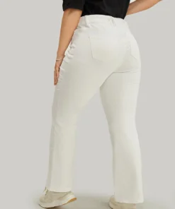 Slightly Stretchy High Rise White Wash Bootcut Jeans 15 Slightly Stretchy High Rise White Wash Bootcut Jeans -Clothing Shop 676856849 pc