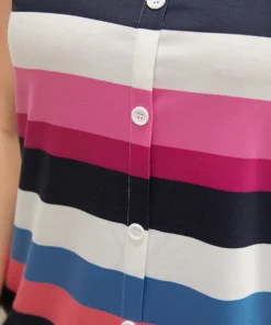 Striped Contrast Button Detail Scoop Neck Tank Top 17 Striped Contrast Button Detail Scoop Neck Tank Top -Clothing Shop 677577910 qv