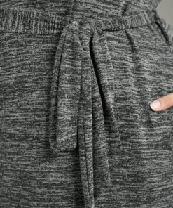 Solid Pocket Elastic Waist Ties Split Hem Dress 21 Solid Pocket Elastic Waist Ties Split Hem Dress -Clothing Shop 679269750 jb