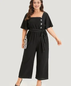 Contrast Stitch Pocket Button Detail Belted Zipper Jumpsuit 14 Contrast Stitch Pocket Button Detail Belted Zipper Jumpsuit -Clothing Shop 685357318 kj 98387308 c66b 4fef b317 e7512536473f