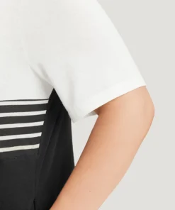 Striped Patchwork Flutter Colorblock Contrast Pocket Dress -Clothing Shop 689888720 fn ff68dbfc 70d0 4563 bcca 223a113d3478