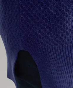 Solid Turtle Neck Split Side Pullover -Clothing Shop 69330622 tb