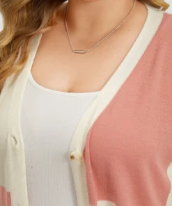 Supersoft Essentials Colorblock Two Tone Button Up Cardigan -Clothing Shop 69797737 lc