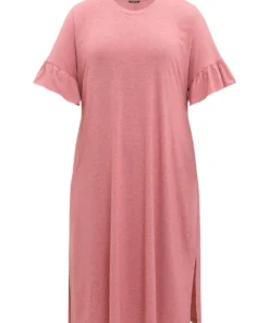 Supersoft Essentials Solid Ruffle Trim Split Side Dress 21 Supersoft Essentials Solid Ruffle Trim Split Side Dress -Clothing Shop 698697773 nk 132756a4 fc67 4f4d b535 a7f3ed2d2c5f