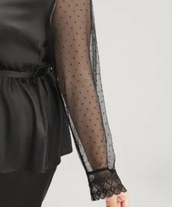 Solid Mesh Lace Wrap Belted Pajama Set 14 Solid Mesh Lace Wrap Belted Pajama Set -Clothing Shop 6 3aa1d5f2 5b0e 45a5 ab11 3fcec1e1518e