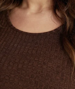 Solid Pocket Rib Knit Ruffle Hem Dress Without Belt -Clothing Shop 6 7cd62f22 5509 4529 9c6e a84fc23c4e2b