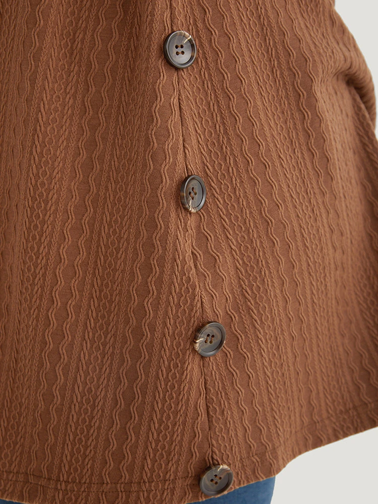 Halloween Texture Button Detail Open Front Kimono 10 Halloween Texture Button Detail Open Front Kimono - Image 8