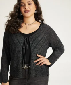 Supersoft Essentials Halloween Plain Hollow Out Ties Open Front Cardigan -Clothing Shop 701471861 ty 5c22b9a2 2833 4fb2 8b7a 51f1481af2fa