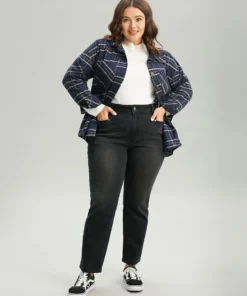 Vintage Black Wash Straight Leg Jeans 12 Vintage Black Wash Straight Leg Jeans -Clothing Shop 704003868 yd