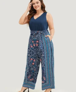 Paisley Patchwork Zipper Pocket Belted Tank Jumpsuit 26 Paisley Patchwork Zipper Pocket Belted Tank Jumpsuit -Clothing Shop 706117035 sc 69b1b98b 5d9f 4baf 8b6b a5ca501b0206