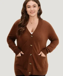 Supersoft Essentials Button Up Patched Pocket Cardigan -Clothing Shop 708576701 zb