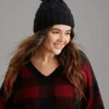 Solid Fluffy Ball Warm Knitted Hat -Clothing Shop 709892655 ah