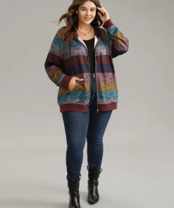 Heather Colorblock Contrast Pocket Hooded Sweatshirt 11 Heather Colorblock Contrast Pocket Hooded Sweatshirt -Clothing Shop 717255908 pj