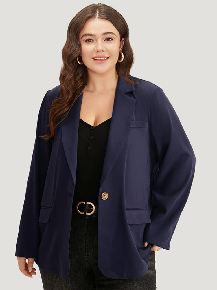 Anti-Wrinkle Button Through Belted Blazer 8 Anti-Wrinkle Button Through Belted Blazer - Image 6