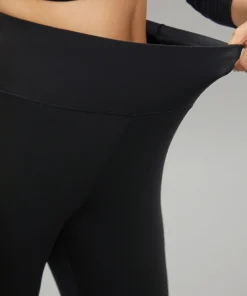 Solid Butt Lifting Wideband Waist Leggings -Clothing Shop 723451133 im