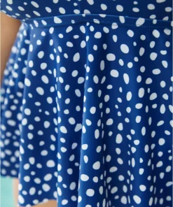 Polka Dot Ruffle Hem Crisscross Neck Tankini Top -Clothing Shop 72384244 ap c6e6f6de 0392 4538 90e3 5cb5da9e2249