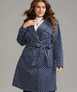 Static-Free Polka Dot Belted Double Breasted Coat -Clothing Shop 727712080 xx d8948e1b 1610 4300 bd7f 25326f5db2e8