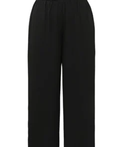 Solid Chiffon Elastic Waist Wide Leg Pants -Clothing Shop 727921048 to a669bf4d 6fe3 4f57 8fa8 3e85d6eb8155