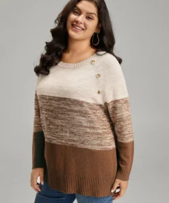 Colorblock Contrast Heather Button Detail Pullover 39 Colorblock Contrast Heather Button Detail Pullover -Clothing Shop 728750847 fk 8485936d 1684 4cde 963b de7fc63fbb91