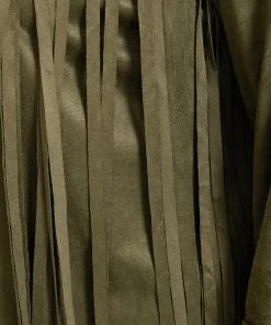 Plain Tassel Trim Open Front Jacket -Clothing Shop 731927001 wm