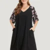 Supersoft Essentials Floral Pocket Raglan Sleeve Midi Dress -Clothing Shop 733391125 zg 08ce03e7 4d3c 4ddf 8f21 1d3b74406eb1