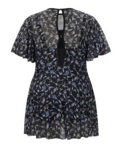 Ditsy Floral Ruffle Sleeve Cut Out Swim Dress -Clothing Shop 736869046 ar acacec54 35af 4447 9489 3d3c49b6844b