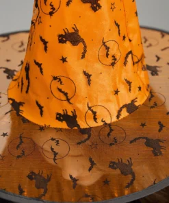 Halloween Cat Mesh Patchwork Hat -Clothing Shop 739455203 kq