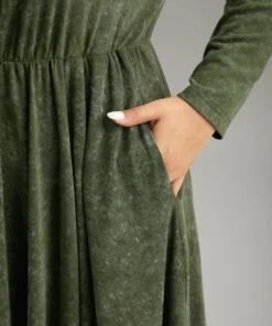 Vintage Heather Elastic Waist Hanky Hem Dress -Clothing Shop 740260232 ha