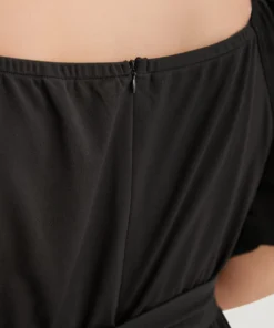 Plain Square Neck Pocket Belted Zipper Jumpsuit -Clothing Shop 741225214 fm e73a2997 d52b 43fa b2fe eb23b92c235c