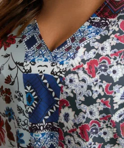 Bandana Print Patchwork Bell Sleeve Blouse -Clothing Shop 742133374 qo 9333a0ed 364f 49db b6db 3fe166400240