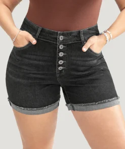 Skinny Very Stretchy Dark Wash Single Breasted Denim Shorts 27 Skinny Very Stretchy Dark Wash Single Breasted Denim Shorts -Clothing Shop 744905548 pb 49f58f33 7348 4867 a3e8 38b60c77dbde