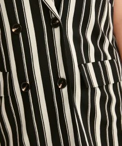 Halloween Striped Pocket Double Breasted Lapel Collar Sleeveless Blazer 21 Halloween Striped Pocket Double Breasted Lapel Collar Sleeveless Blazer -Clothing Shop 746698252 hg 50df3fa0 0591 4c36 aaa5 6037db32b8a6