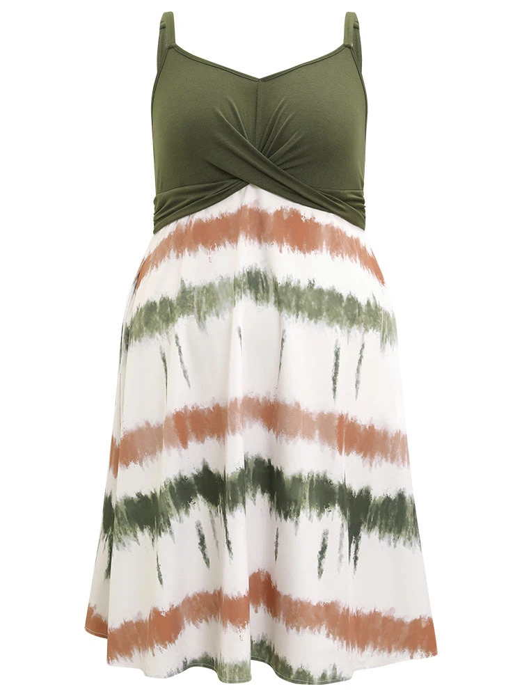 Supersoft Essentials Tie Dye Patchwork Pocket Crossover Cami Dress 13 Supersoft Essentials Tie Dye Patchwork Pocket Crossover Cami Dress - Image 11