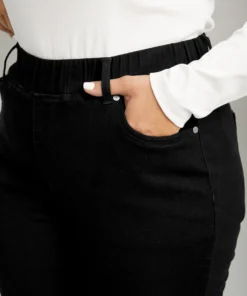 Black Wash Pocket Flare Leg Jeans -Clothing Shop 749021731 an