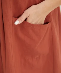 Solid Pleated Hem Pocket Tie Shoulder Overall Dress -Clothing Shop 749541876 ed b1e020ba de80 4881 bac5 81b50b7a68f7