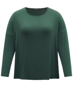 Supersoft Essentials Plain Batwing Sleeve Crew Neck T-shirt 23 Supersoft Essentials Plain Batwing Sleeve Crew Neck T-shirt -Clothing Shop 752603661 yo