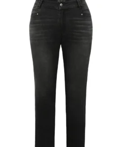 Vintage Black Wash Straight Leg Jeans 15 Vintage Black Wash Straight Leg Jeans -Clothing Shop 754019917 xh