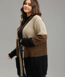 Contrast Button Through Patched Pocket Cardigan -Clothing Shop 75634415 ye 0fd8e085 8a3a 44c8 b5f9 90bed99a4064