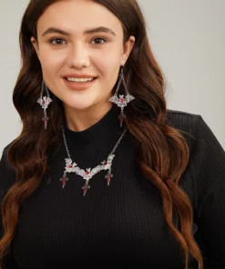 Halloween Bat Cross Jewelry Accessory Sets -Clothing Shop 761988022 gf