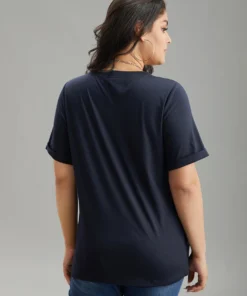 Art & Design Embroidered Crew Neck T-shirt -Clothing Shop 762016987 jp