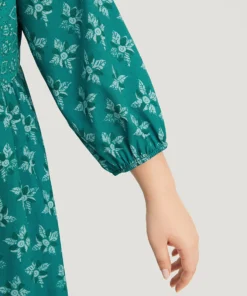 Bandana Print Tie Neck Button Detail Dress 21 Bandana Print Tie Neck Button Detail Dress -Clothing Shop 762170292 mu