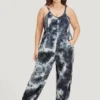 Tie Dye Pocket Patchwork Cami Jumpsuit 2 Tie Dye Pocket Patchwork Cami Jumpsuit -Clothing Shop 765526956 kh