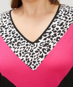 Supersoft Essentials Leopard Contrast Batwing Sleeve Pocket Split Hem Dress 17 Supersoft Essentials Leopard Contrast Batwing Sleeve Pocket Split Hem Dress -Clothing Shop 765730370 xr 4afd736c 2afa 4b1a 8fea 29354d6f7682