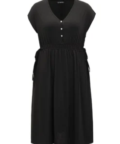 Supersoft Essentials Drawstring Button Detail Batwing Sleeve Dress 21 Supersoft Essentials Drawstring Button Detail Batwing Sleeve Dress -Clothing Shop 770829208 tm a5ba7a9d a076 47b4 80df fa6adc210c6c