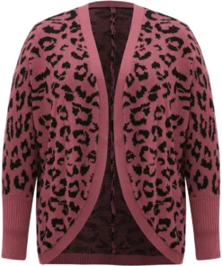Supersoft Essentials Leopard Curved Hem Cardigan -Clothing Shop 776440632 ls