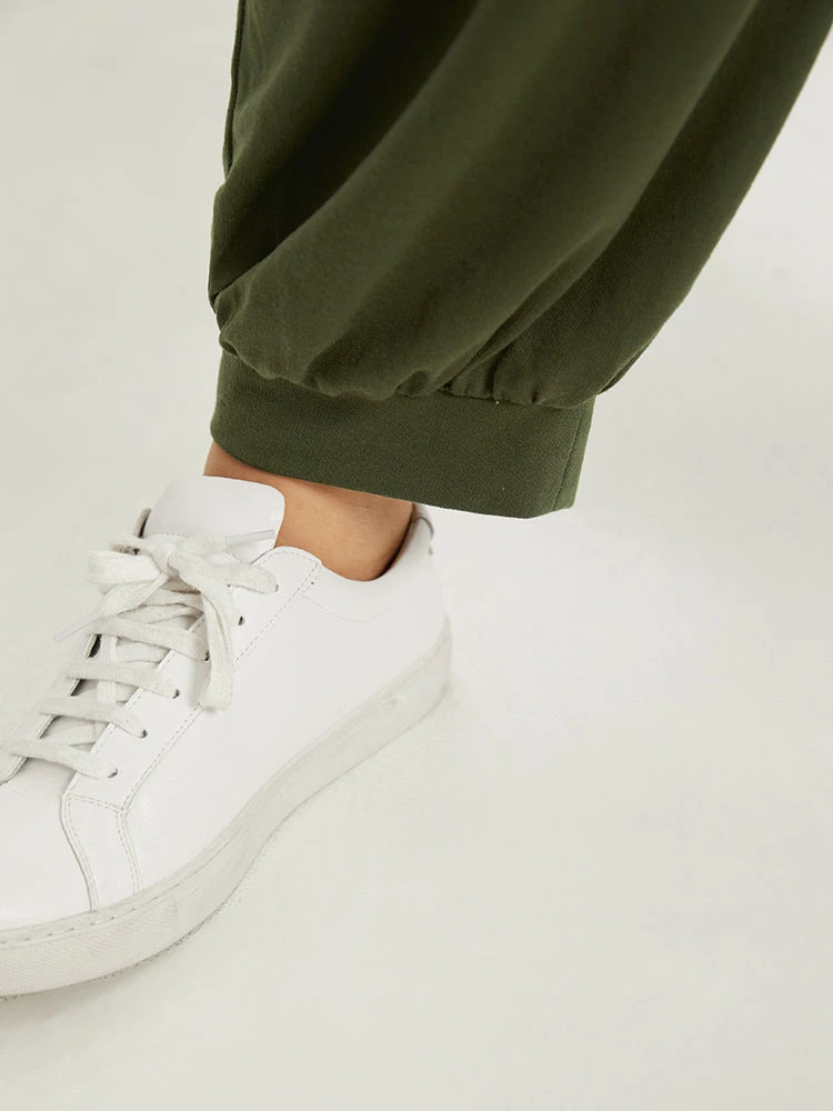 Solid Half Zip Hooded Gathered Jumpsuit 10 Solid Half Zip Hooded Gathered Jumpsuit - Image 8