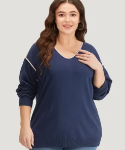 Supersoft Essentials Contrast Trim Drop Shoulder Pullover 15 Supersoft Essentials Contrast Trim Drop Shoulder Pullover -Clothing Shop 779228050 xi 513d81f2 fb50 4c5e a518 11b26e79dded