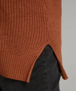 Cable Knit Split Side Elastic Cuffs Pullover -Clothing Shop 780822486 rh