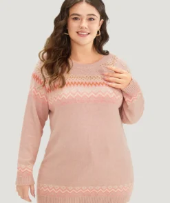 Supersoft Essentials Geometric Graphic Plisse Pullover