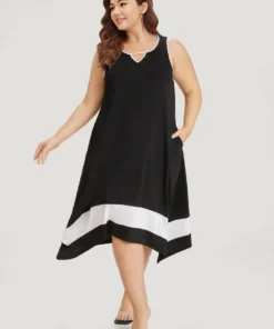 Supersoft Essentials Plain Metal Detail Pocket Keyhole Tank Dress -Clothing Shop 784823420 ma 421d9206 709d 473c ac96 b2277ac85768